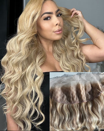 Blonde Swirl HD Frontal (13x4)