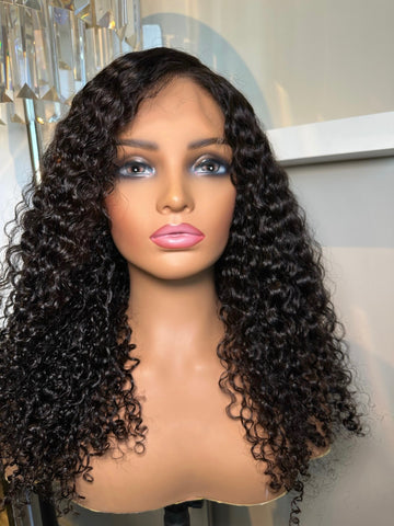 HD Braz Curly Closure Wig 5x5