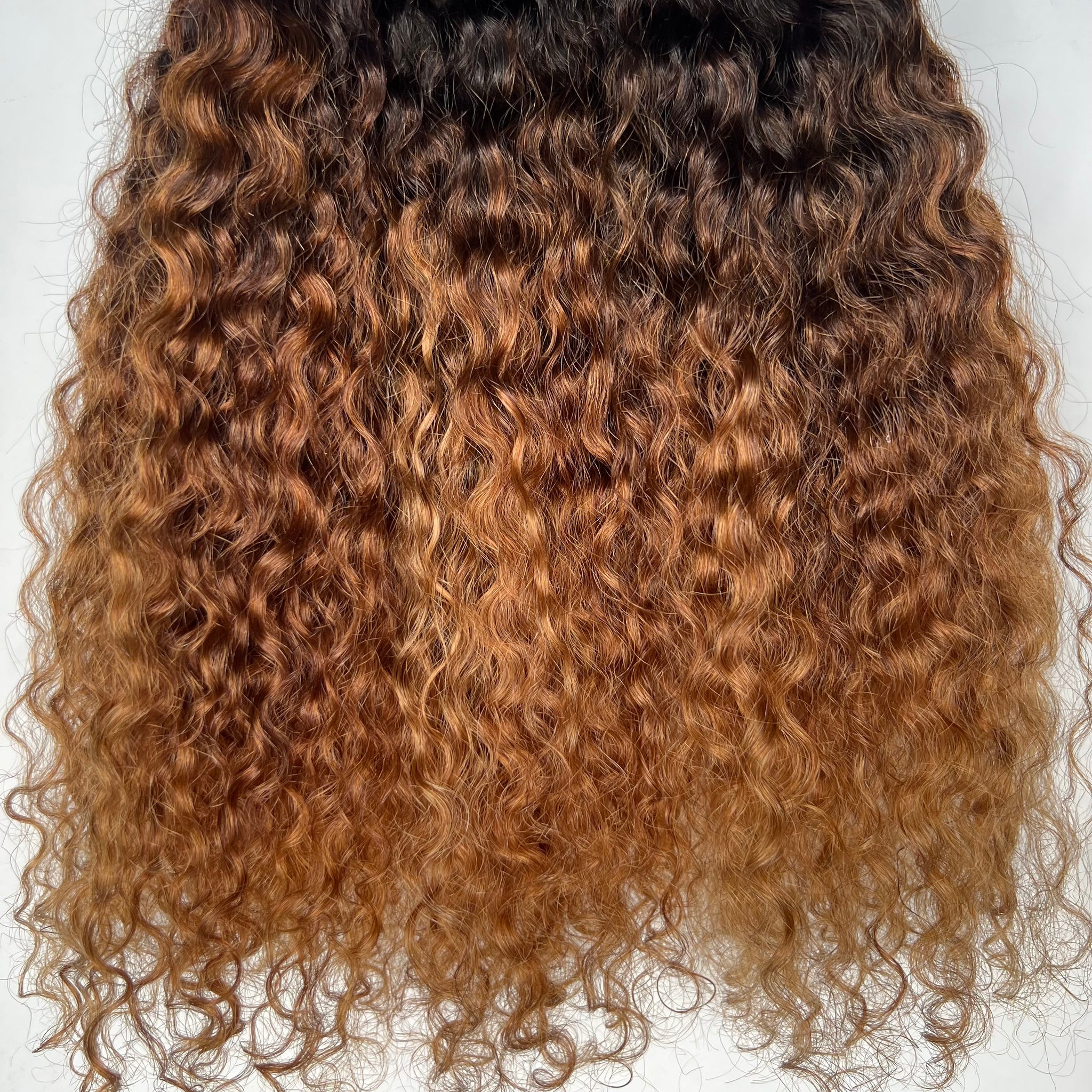 Ombre: Brazilian Curly Bundle Custom Colored