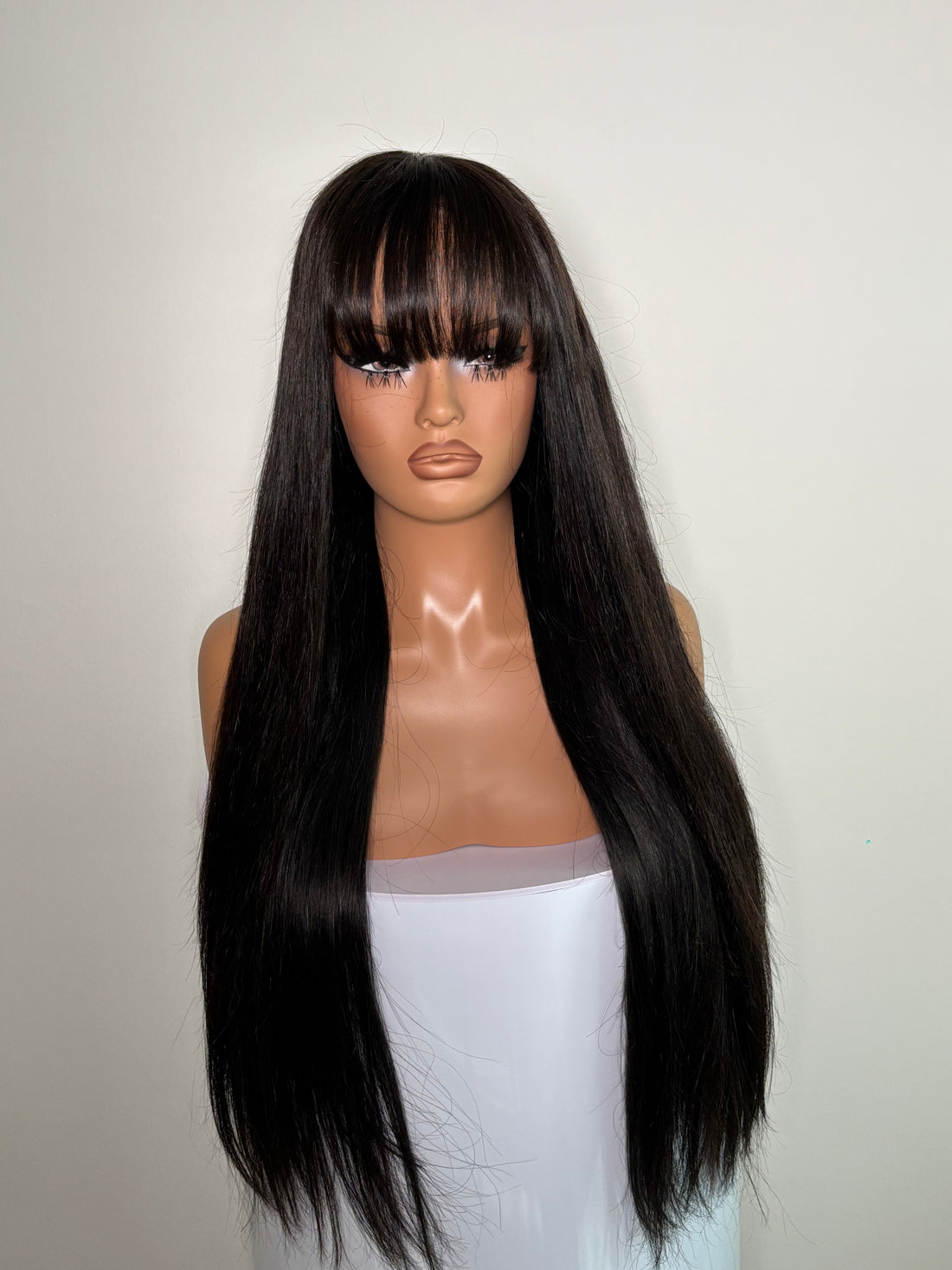 MALAYSIAN STRAIGHT BANG HD CLOSURE WIG 5X5 Natural 1b