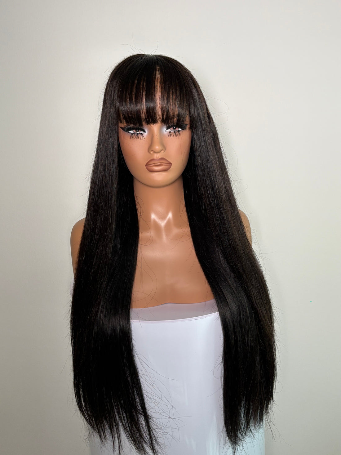 MALAYSIAN STRAIGHT BANG HD CLOSURE WIG 5X5 Natural 1b